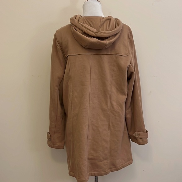 Torrid Tan Hooded Toggle Coat - Picture 6 of 9